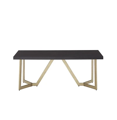 iNSPIRE Q Finish Coffee Table with Metal Base