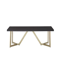 iNSPIRE Q Finish Coffee Table with Metal Base