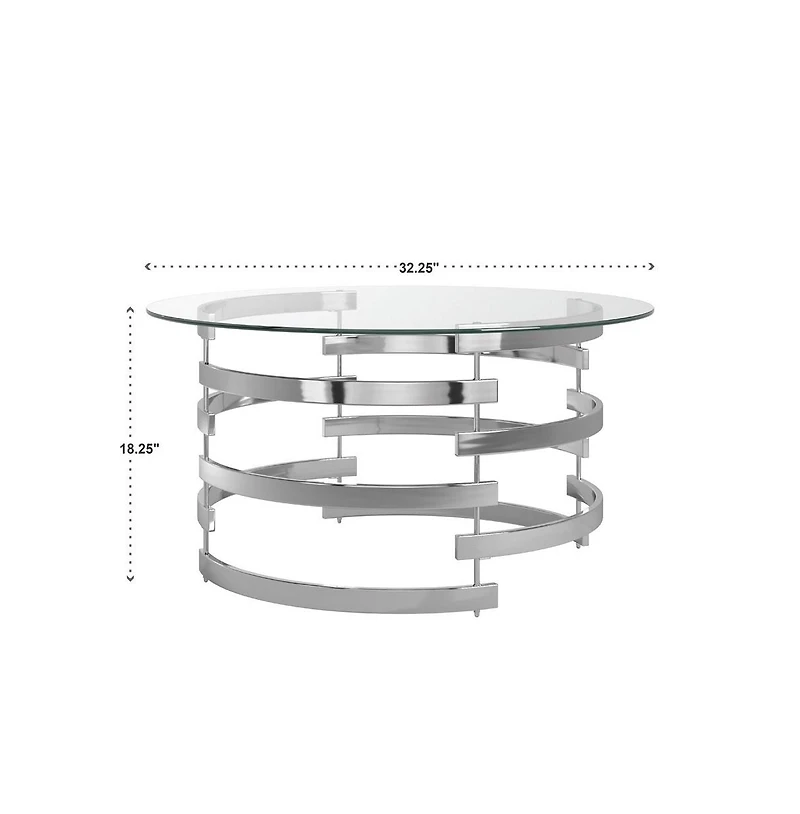 iNSPIRE Q Metal Chop Coffee Table