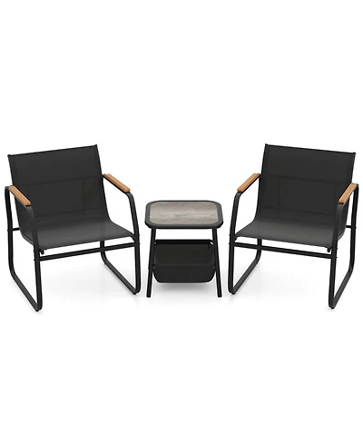 Sugift Patio Furniture Set Outdoor Bistro Conversation Set