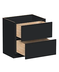 Boyel Living 33 Inch 2-Drawers Base Cabinets Kitchen Cabinets, Solid Wood Frame, Soft-Close Slides and Hinges
