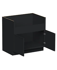 Boyel Living 36 Inch Farmhouse Sink Base Cabinets, Ready to Assemble Kitchen Cabinets with Solid Wood Frame, Soft-Close Slides and Hinges
