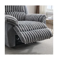 Clihome Power Recliner Chair Fabric Two Tones