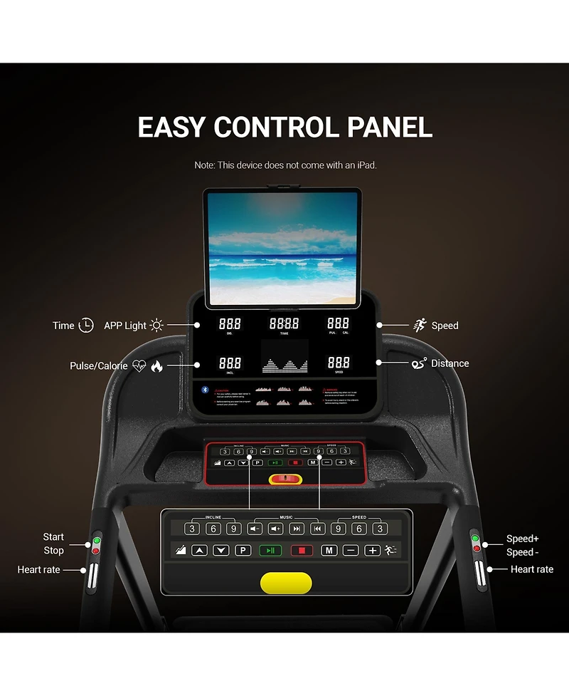 Harison Foldable Treadmill with Incline for Home, Adjustable Running Machine(Hrm-T211)