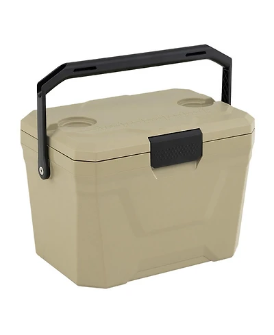 Sugift Insulated Portable Hard Shell Ice Chest Cooler with 2 Cup Holders 21-Quart