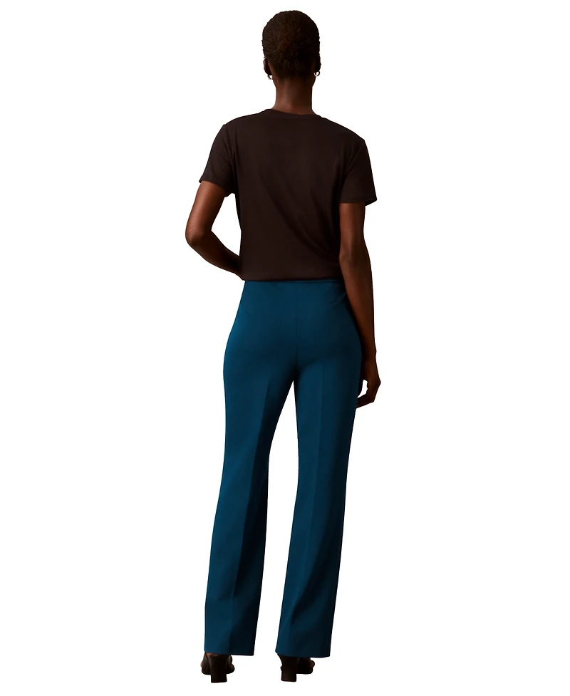 Calvin Klein Petite High-Rise Bootcut Pants