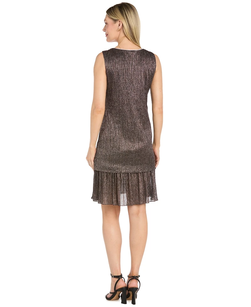 R & M Richards Petite Scoop Dress Open Front Jacket, 2-Piece Set