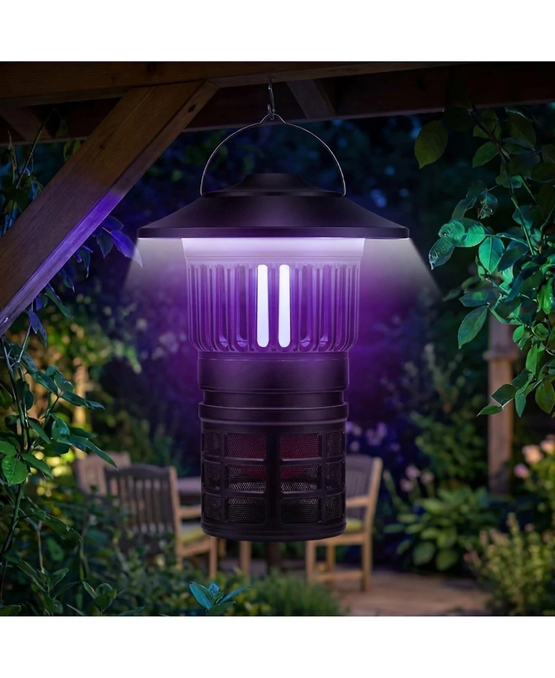 Sugift Rechargeable Electric Fly Trap and Bug Catcher with Uv Light and Suction