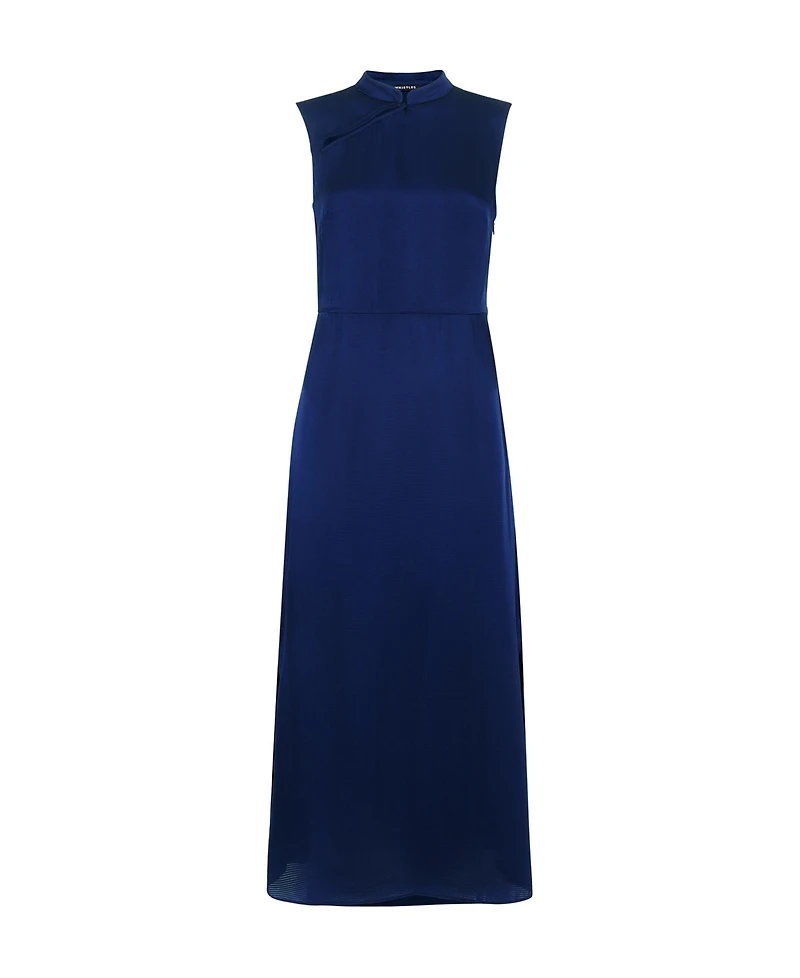 Whistles Women's Aria Satin Sleeveless Midi Dress