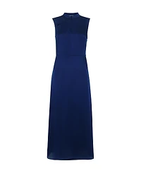 Whistles Women's Aria Satin Sleeveless Midi Dress