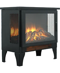 Clihome 15 inch Flame Infrared Quartz Electric Stove Heater Without Remote Control