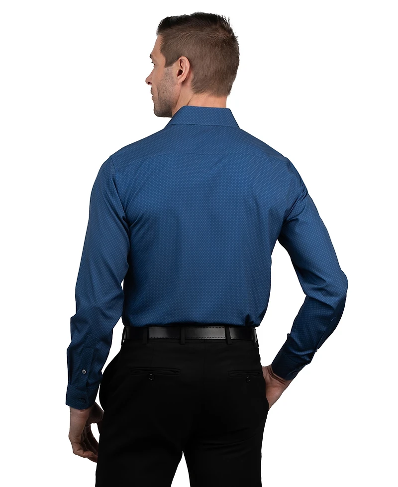 Ben Sherman Men's Round Cuff Dress Shirt
