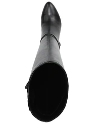 LifeStride Women's Glenore Zip Wide Calf Tall Almond Toe Boots