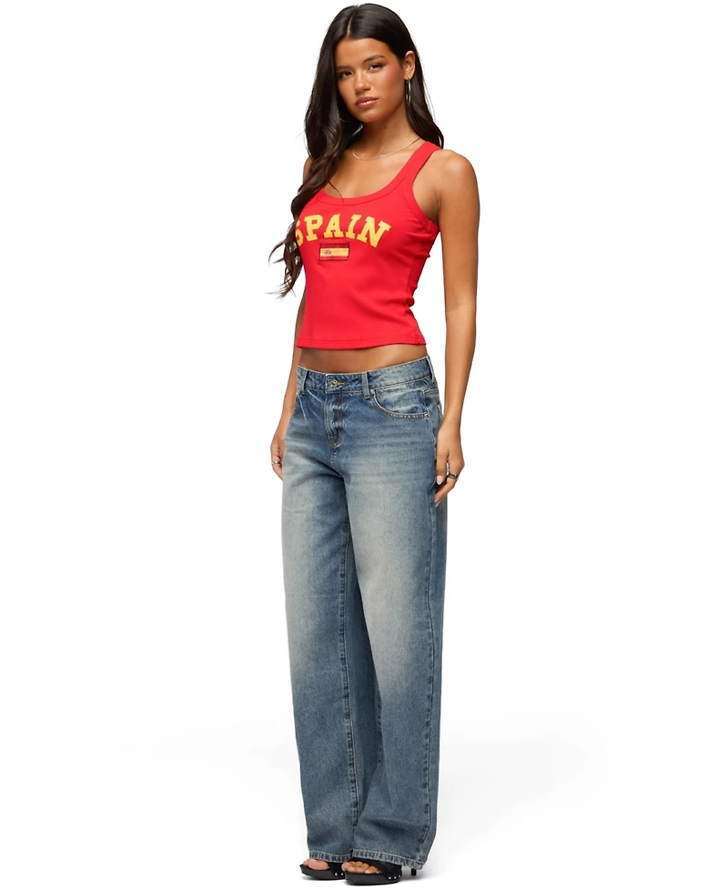 Edikted Women's Spain Ribbed Tank Top