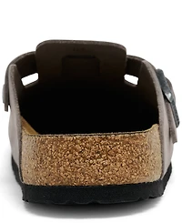 Birkenstock Men's Oiled Leather Boston Clogs from Finish Line