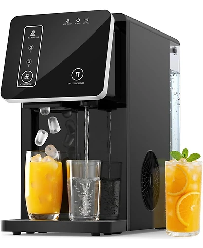 Cowsar Ice Maker with Water Dispenser, Self-Cleaning, Portable