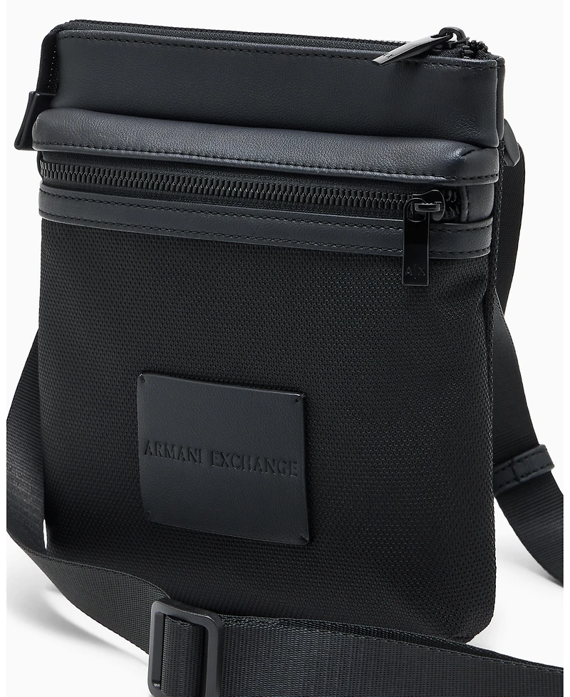 A|X Armani Exchange Men's James Flat Crossbody