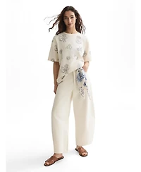 Scotch & Soda Women's Scotch and Soda Embroidered Loose-Fit T-Shirt