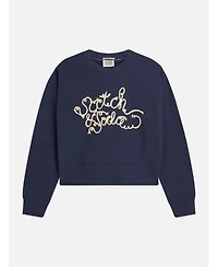 Scotch & Soda Women's and Ribon Embroidery Loose-Fit Sweatshirt