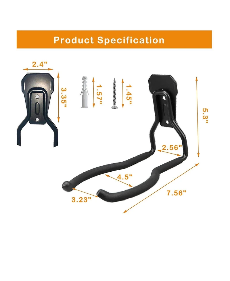 Xdovet Garden Tool Hanger Wall Hooks Weedeater Rack String Trimmer Organizer Storage