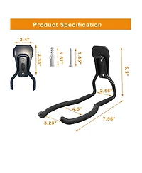 Xdovet Garden Tool Hanger Wall Hooks Weedeater Rack String Trimmer Organizer Storage