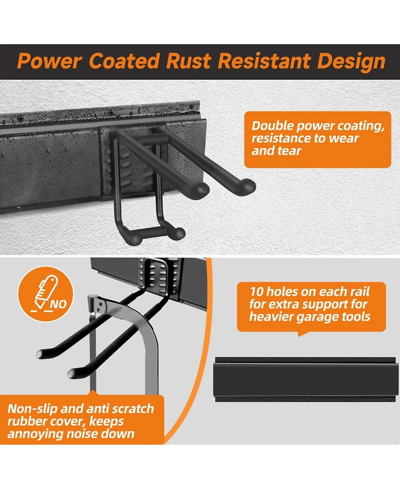 Xdovet Wall mounted tool organizer rack