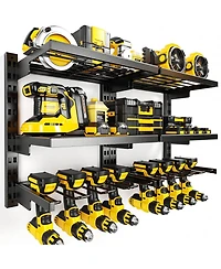 Xdovet Power Tool Organizer Wall Mount Heavy Duty Drill Holder Garage Storage Rack