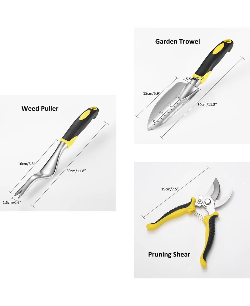Xdovet Garden Tool Set Shovel Trowel Rake Weeder Shear