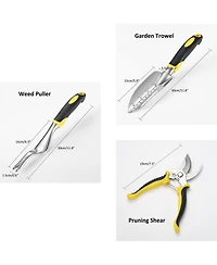 Xdovet Garden Tool Set Shovel Trowel Rake Weeder Shear