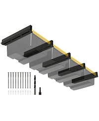 Xdovet Overhead Ceiling Rack 4-Bin Storage System