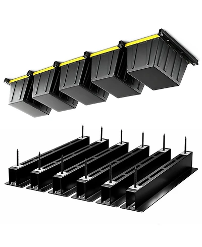 Xdovet Overhead Garage Storage Rack Tote Bin System