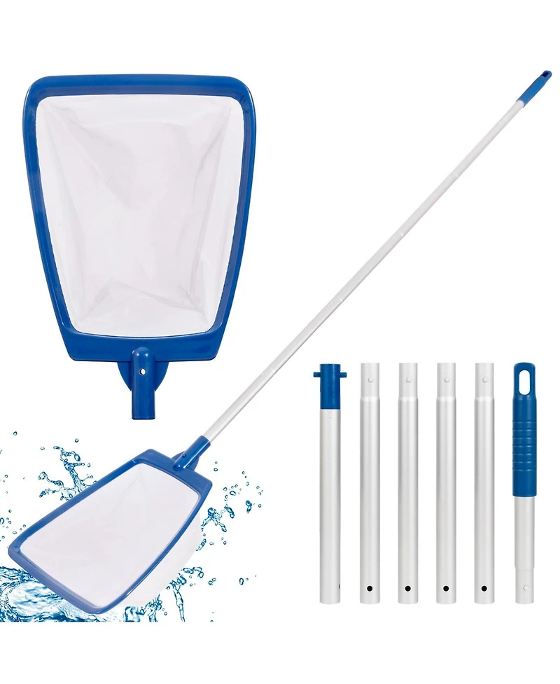 Xdovet Pool Skimmer Net Pole Ultra Fine Mesh Aluminum Leaf Spa Hot Tub