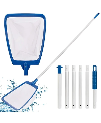 Xdovet Pool Skimmer Net Pole Ultra Fine Mesh Aluminum Leaf Spa Hot Tub