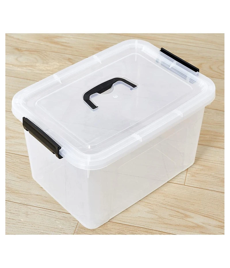 Xdovet Stackable Plastic Storage Bins with Lids