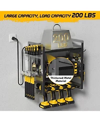 Xdovet Power Tool Organizer Wall Mount Charging Station Metal Rack Drill Holder