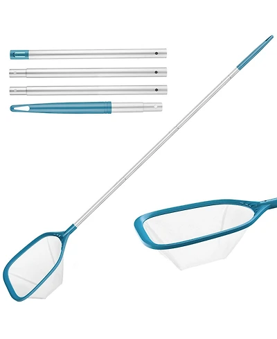 Xdovet Pool Skimmer Net Aluminum Poles Fine Mesh Debris Removal