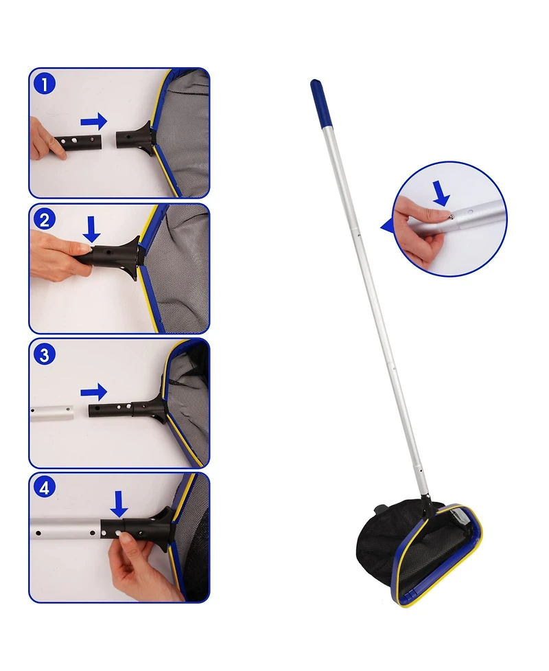 Xdovet Pool Skimmer Net with Adjustable Aluminum Pole