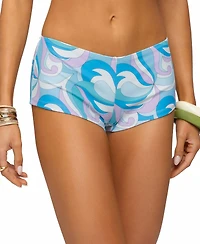 Edikted Women's Cassa Paisley Boyshort Bikini Bottom