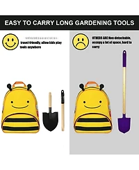 Xdovet Metal Gardening Tools Kids Rake Shovel Set