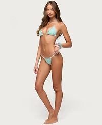 Edikted Women's Junie Mixed Button Bikini Bottom