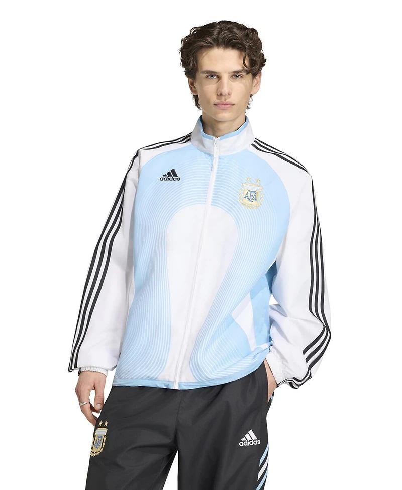 Adidas Men's White Argentina National Team 2006 Bringback Full-Zip Track Jacket