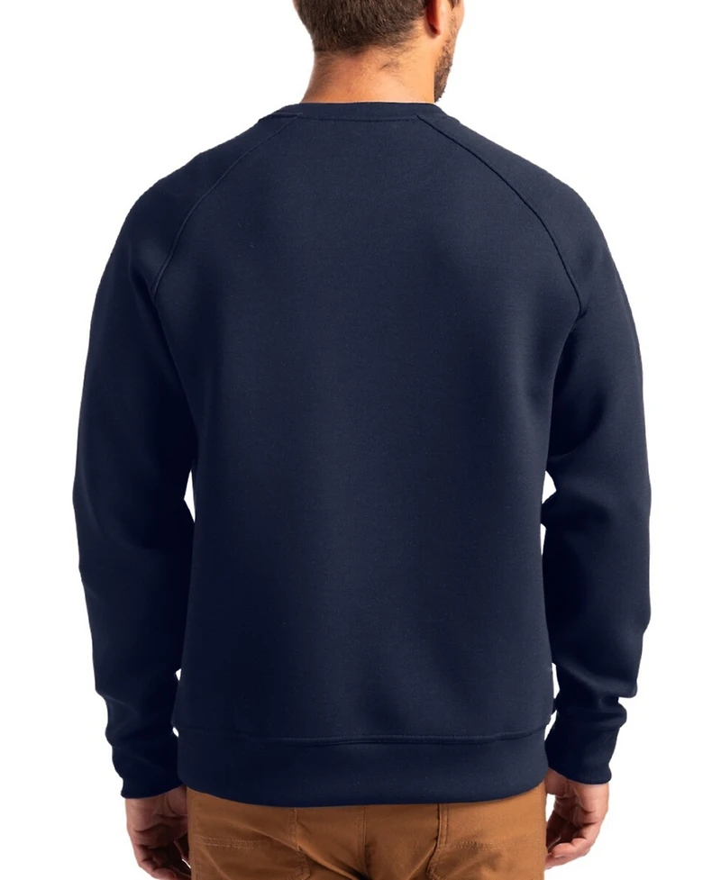 Cutter & Buck Men's Navy Chicago Bears Throwback Roam Raglan Pullover Sweatshirt