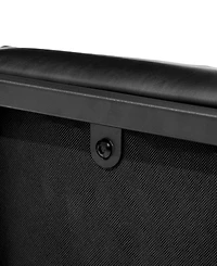 Glitzhome Modern Thick Leatherette Accent Stool, Set of 2