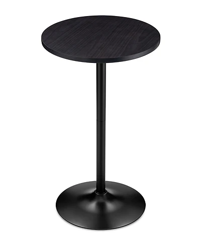 Glitzhome Modern 39.5" Metal Round Bar Table