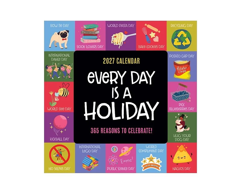 Tf Publishing Paper Goods 2027 Every Day's A Holiday Wall Calendar