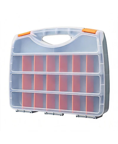 Xdovet Hardware Storage Box with handle, lid, and adjustable dividers