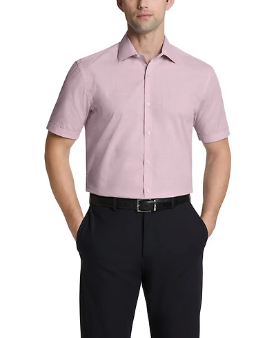 Van Heusen Men's Slim-Fit Short-Sleeve Spread Collar Shirt