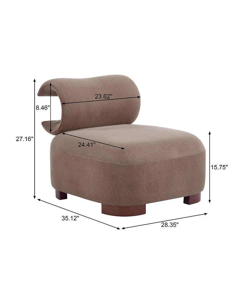 Streamdale Furniture Polyester Accent Chair - Pet-Friendly 330 lbs Capacity