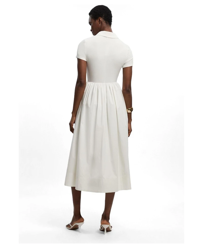 Karen Millen Women's Rib Shirt Midi Dress