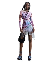 Desigual Women's Draped lace dress